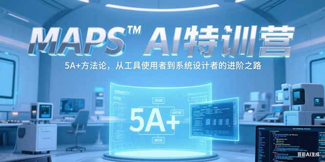 MAPSAI特训营，掌握 5A+方法论，从工具使用者到系统设计者的进阶之路-迦哆网创社