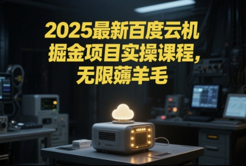 2025最新百度云机掘金项目实操课程单窗口保底5-10元月收益单窗口150+【揭秘】-迦哆网创社