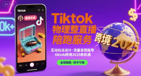 Tiktok物理整蛊直播陪跑服务-tiktok跨境2025-迦哆网创社