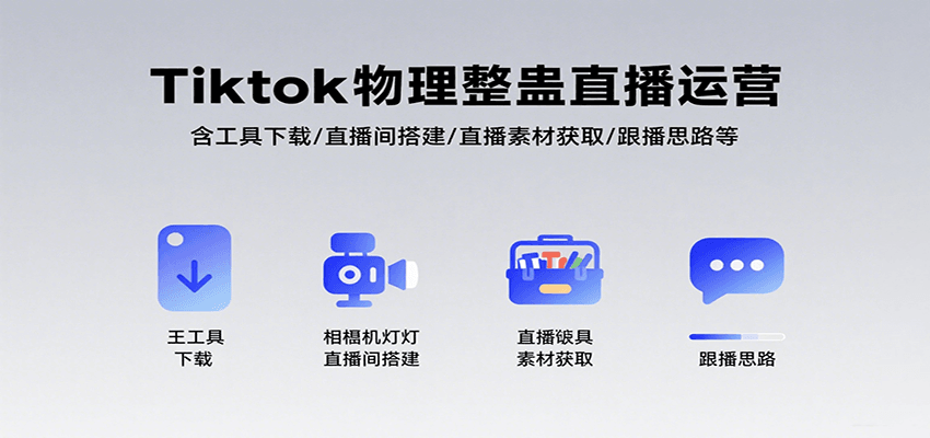 Tiktok物理整蛊直播运营，包含工具下载/直播间搭建/直播素材获取/跟播思路等-迦哆网创社
