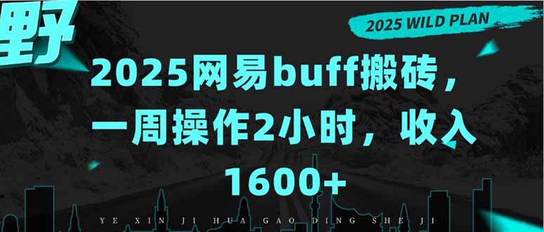 2025网易buff搬砖，一周操作2小时，收入1600+-迦哆网创社