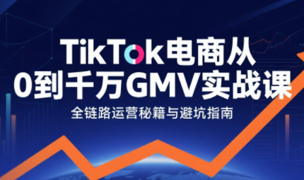 三千老师·TikTok电商从0到千万GMV实战课-迦哆网创社