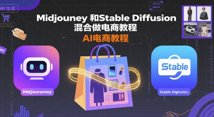 Midjourney和Stable Diffusion混合做电商教程-ai电商教程-迦哆网创社
