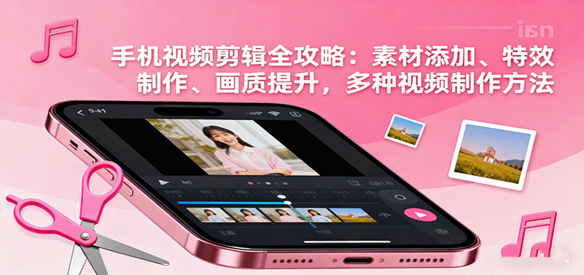 手机视频剪辑全攻略：素材添加、特效制作、画质提升，多种视频制作方法-迦哆网创社