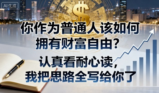 付费文章：你作为普通人该如何拥有财富自由？认真看耐心读，我把思路全写给你了-迦哆网创社