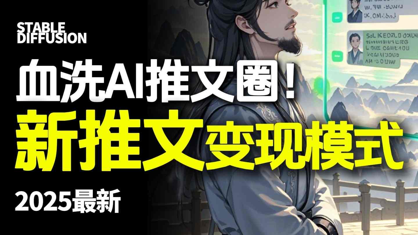最新AI动态电影漫画小说推文，全流程实操教学，小白也能月入1W+-迦哆网创社