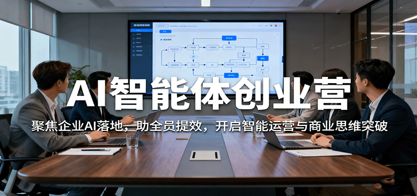 AI智能体创业营：聚焦企业AI落地，助全员提效，开启智能运营与商业思维突破-迦哆网创社