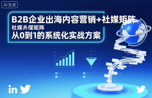 B2B企业出海内容营销+社媒矩阵，从0到1的系统化实战方案-迦哆网创社