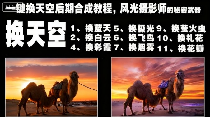 一键换天空后期合成教程,风光摄影师的秘密武器-迦哆网创社