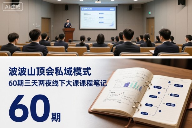 波波山顶会私域模式60期三天两夜线下大课课程笔记(文档)-迦哆网创社