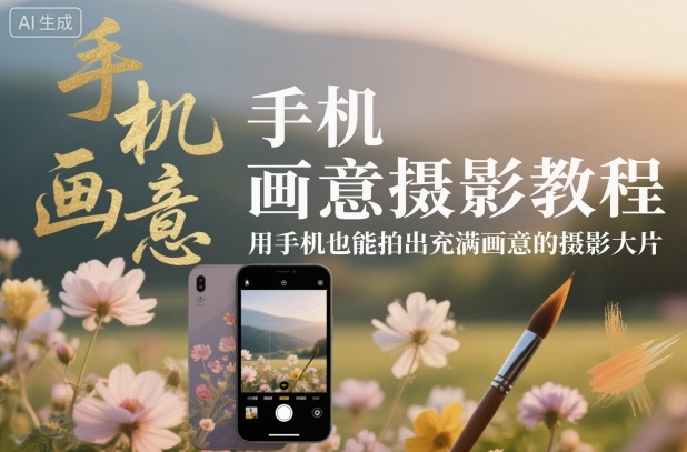 手机画意摄影教程，用手机也能拍出充满画意的摄影大片-迦哆网创社