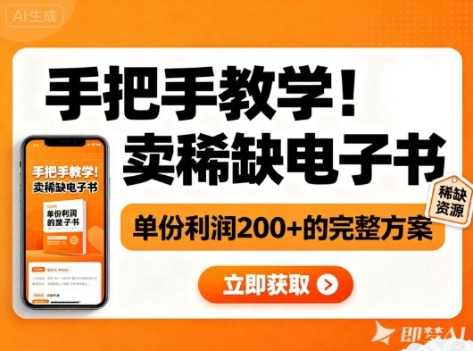 手把手教学！在小红书卖稀缺电子书，单份利润2张+的完整方案-迦哆网创社