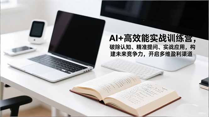 AI+高效能实战训练营，破除认知、精准提问、实战应用，构建未来竞争力，开启多维盈利渠道-迦哆网创社