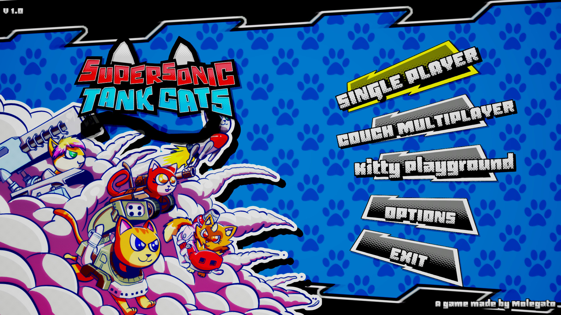 《超音速坦克猫 Supersonic Tank Cats》Switch英文版NSP下载-迦哆网创社