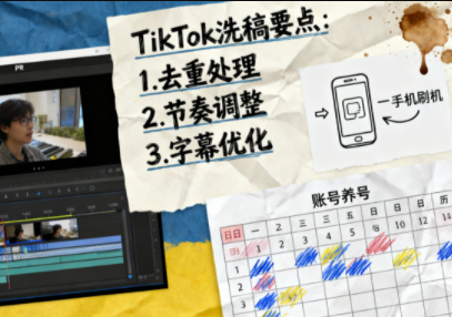 TikTok洗稿剪辑全流程课-迦哆网创社
