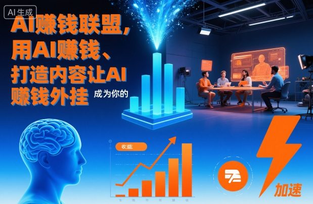 AI賺钱联盟，用AI賺钱、打造内容让AI成为你的賺钱外挂-迦哆网创社