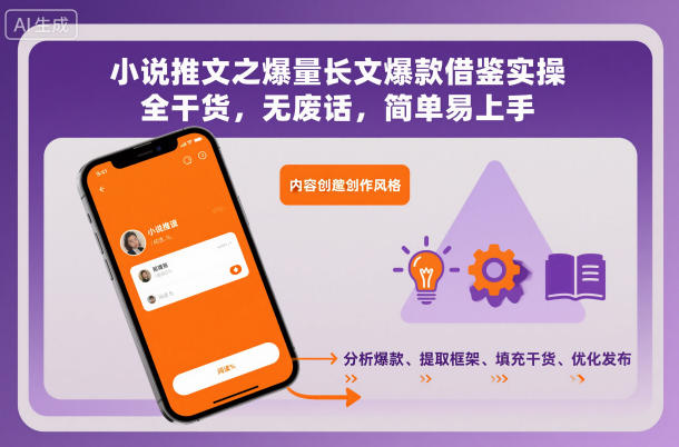 小说推文之爆量长文爆款借鉴实操,全干货,无废话,简单易上手-迦哆网创社