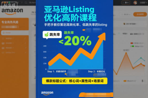 亚马逊Listing优化高阶课程，手把手教你策划高转化率、低跳失率的listing-迦哆网创社