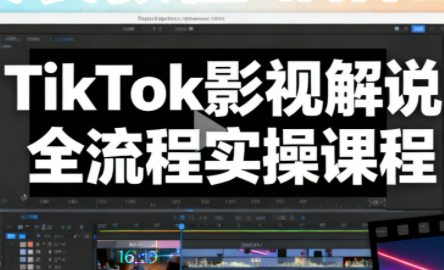 凌帧·TikTok影视解说全流程实操-迦哆网创社