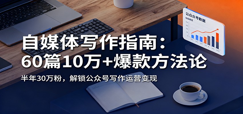自媒体写作指南：60篇10万+爆款方法论，半年30万粉，解锁公众号写作运营变现-迦哆网创社
