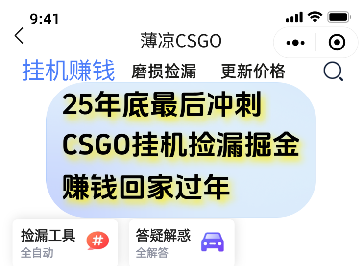 用CSGO游戏挂机捡漏掘金赚钱掘金，一部手机轻松日入500+-迦哆网创社
