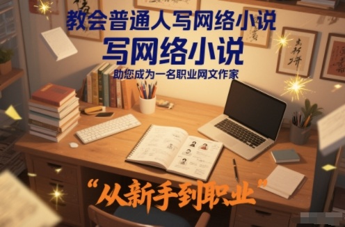 教会普通人写网络小说，助您成为一名职业网文作家-迦哆网创社