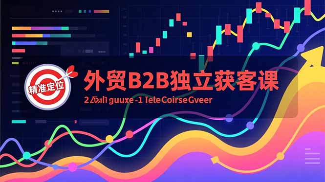 外贸B2B独立获客课,Facebook主页搭建、消息互动广告、精准定位,打造高询盘系统-迦哆网创社