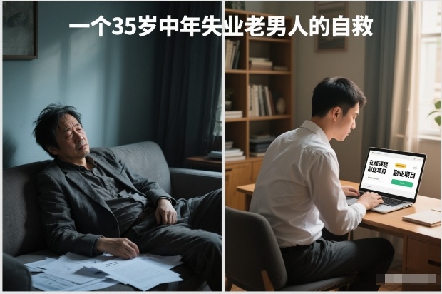 付费文章：一个35岁中年失业老男人的自救-迦哆网创社