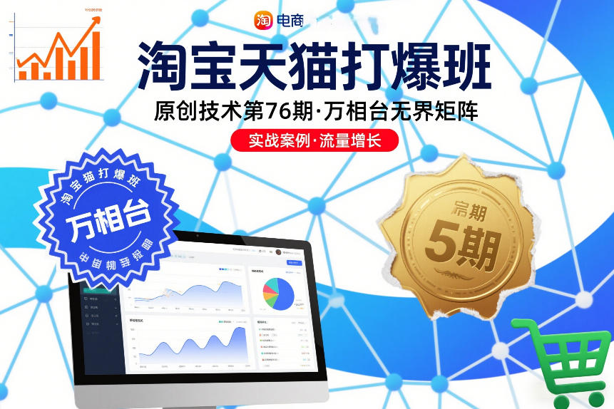 淘宝天猫打爆班原创技术第76期，万相台无界矩阵-迦哆网创社