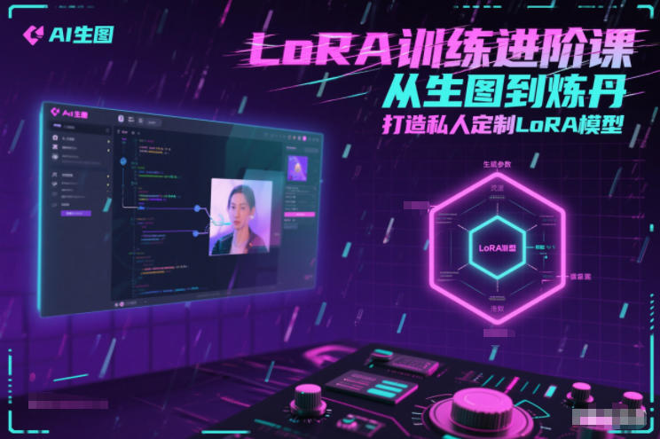 LoRA训练进阶课，从生图到炼丹，打造私人定制LoRA模型-迦哆网创社