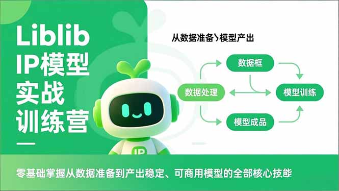 Liblib IP模型实战训练营，零基础掌握从数据准备到产出稳定、可商用模型的全部核心技能-迦哆网创社