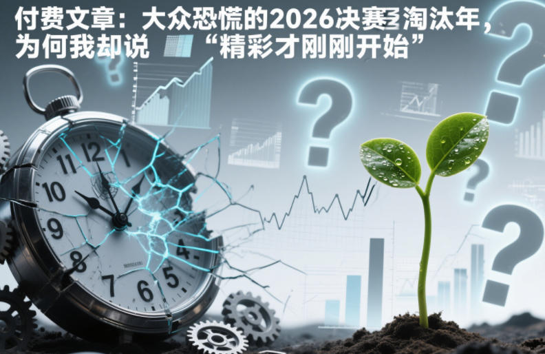 付费文章：大众恐慌的2026决赛淘汰年，为何我却说“精彩才刚刚开始”？-迦哆网创社
