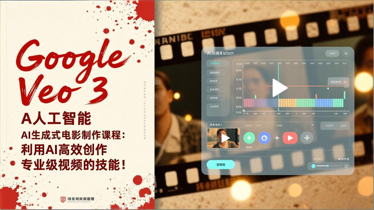 Google Veo 3人工智能AI生成式电影制作课程：利用AI高效创作专业级视频的技能！-迦哆网创社