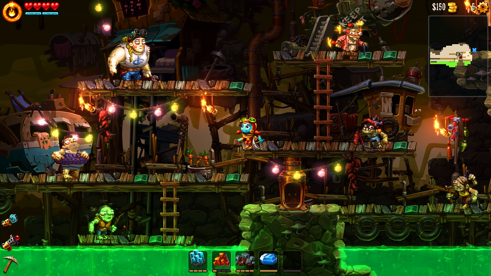 《蒸汽世界 挖掘2 SteamWorld Dig2》Switch中文版NSP下载 – 含4.1.1补丁-迦哆网创社