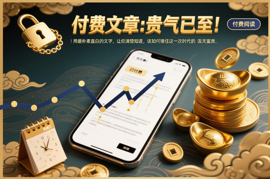 付费文章：贵气已至！用最朴素直白的文字，让你清楚知道，该如何接住这一次时代的泼天富贵-迦哆网创社