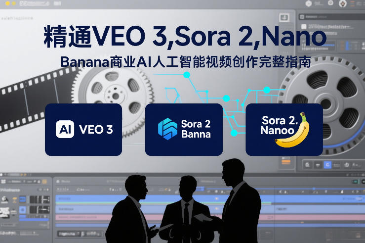 精通VEO 3，Sora 2，Nano Banana商业AI人工智能视频创作完整指南-迦哆网创社