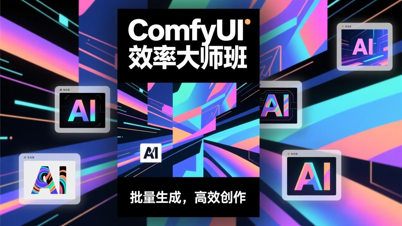 ComfyUI效率大师班：工作流搭建，批量生成，将个人AI出图效率提升5-10倍，月接单收入1-3万-迦哆网创社