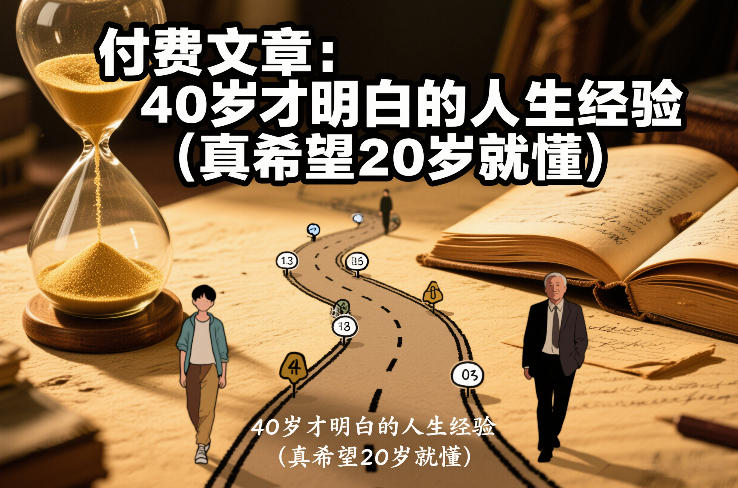 付费文章：40岁才明白的人生经验(真希望20岁就懂)-迦哆网创社