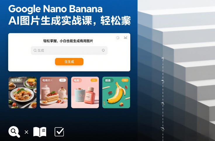 Google Nano Banana AI图片生成实战课，轻松掌握，小白也能生成商用图片-迦哆网创社