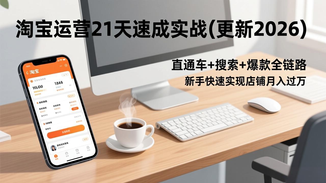 淘宝运营21天速成实战(更新2026-迦哆网创社