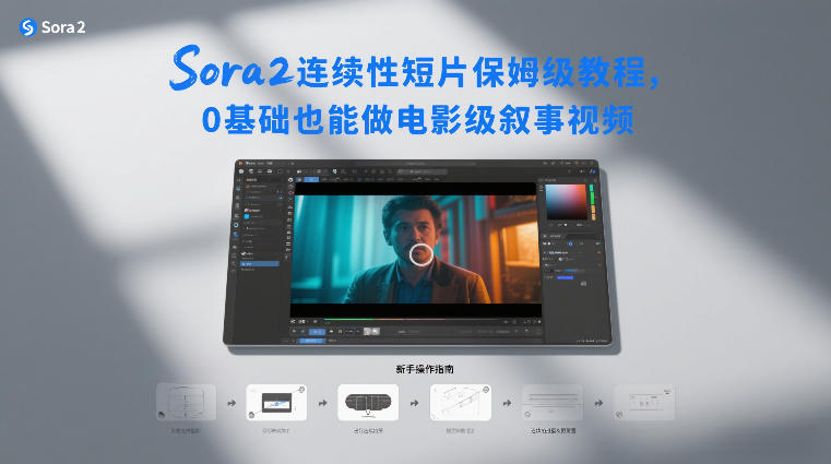 Sora2连续性短片保姆级教程，0基础也能做电影级叙事视频-迦哆网创社