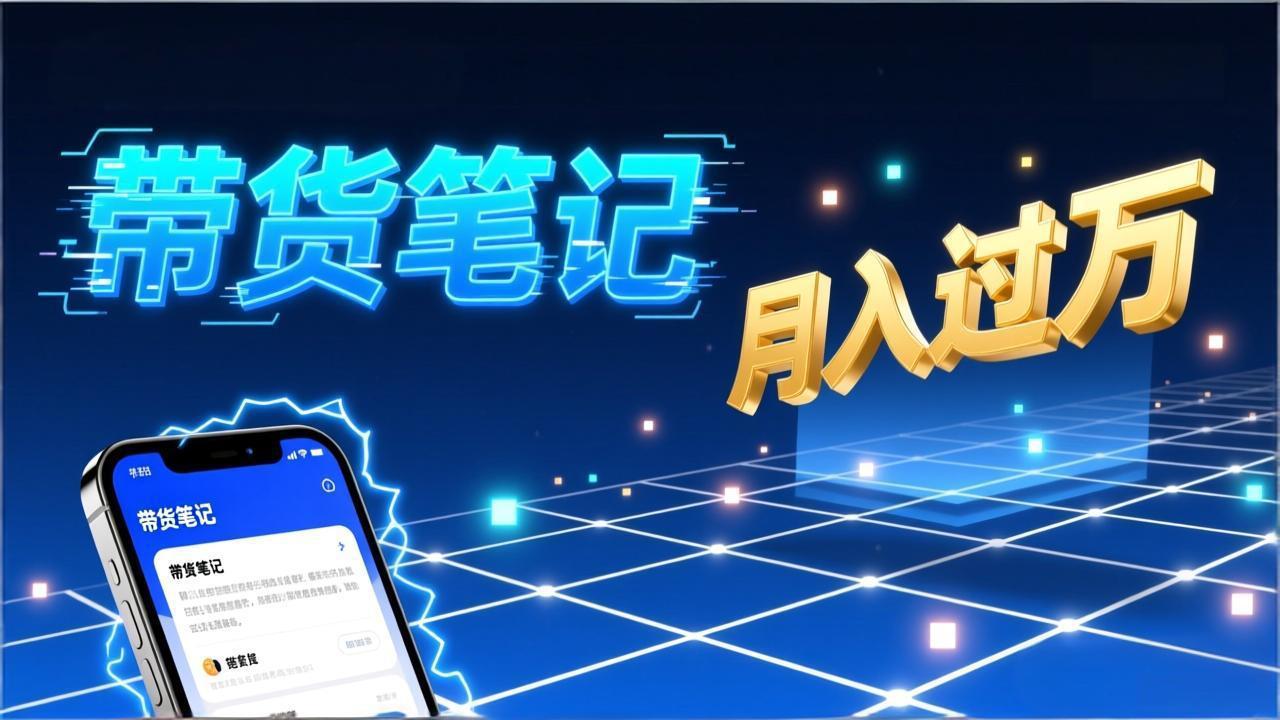 小红书爆款笔记带货实战：拆解封面标题正文全要素，手把手教你单篇笔记带货月入过万-迦哆网创社