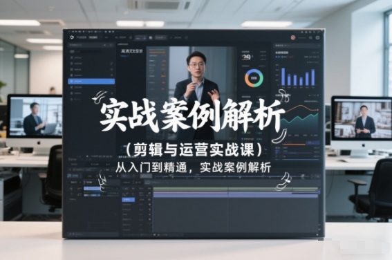 剪辑与运营实战课，从入门到精通，实战案例解析(更新2026)-迦哆网创社