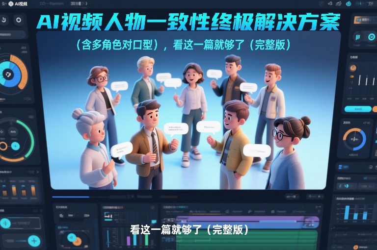 AI视频人物一致性终极解决方案(含多角色对口型)，看这一篇就够了(完整版)-迦哆网创社