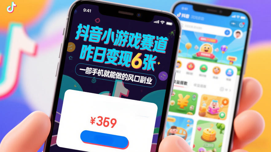 抖音小游戏赛道,昨日变现600+,零基础一部手机就能做的风口副业【揭秘】-迦哆网创社