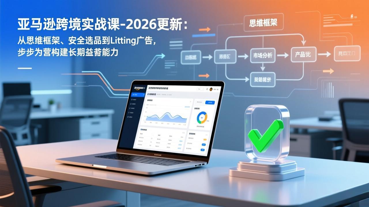亚马逊跨境实战课-2026更新：从思维框架、安全选品到Listing广告，步步为营构建长期盈利能力-迦哆网创社