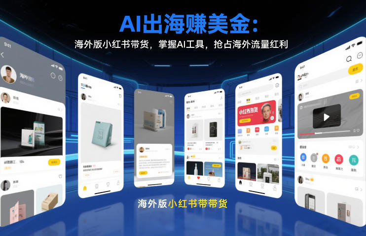 AI出海賺美金：海外版小红书带货，掌握AI工具，抢占海外流量红利(更新2026)-迦哆网创社