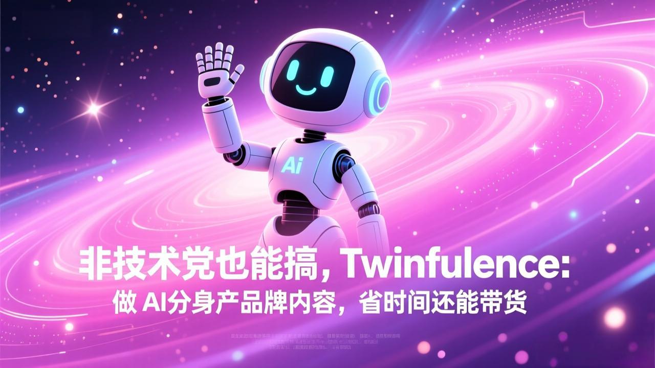非技术党也能搞!Twinfluence:做 AI 分身产品牌内容,省时间还能带货-迦哆网创社