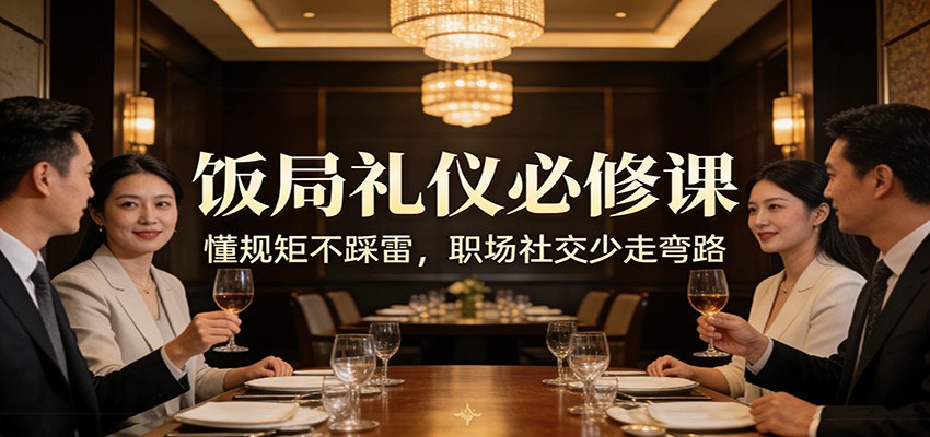 公众号收费文章：《饭局礼仪必修课：懂规矩不踩雷，职场社交少走弯路》-迦哆网创社