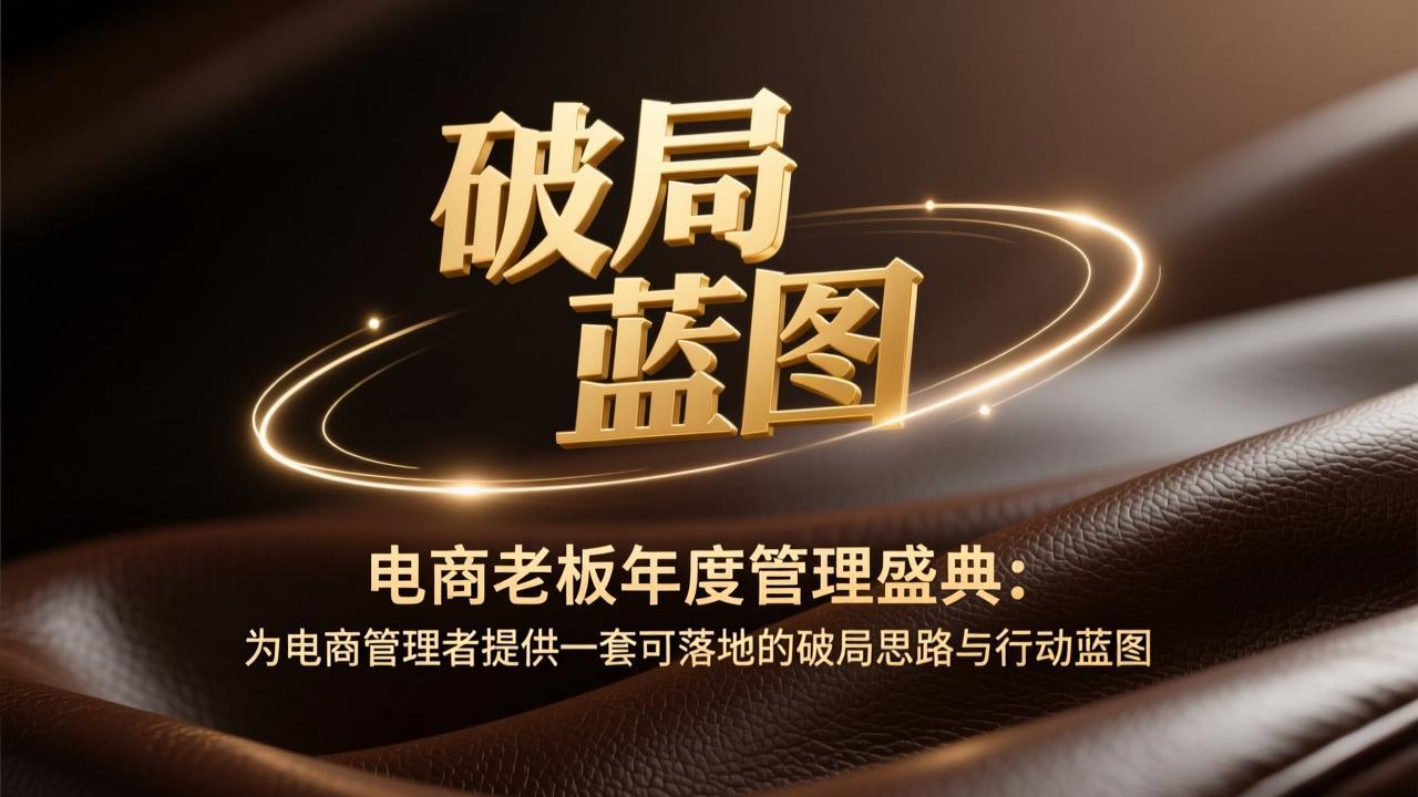 电商老板年度管理盛典：为电商管理者提供一套可落地的破局思路与行动蓝图-迦哆网创社
